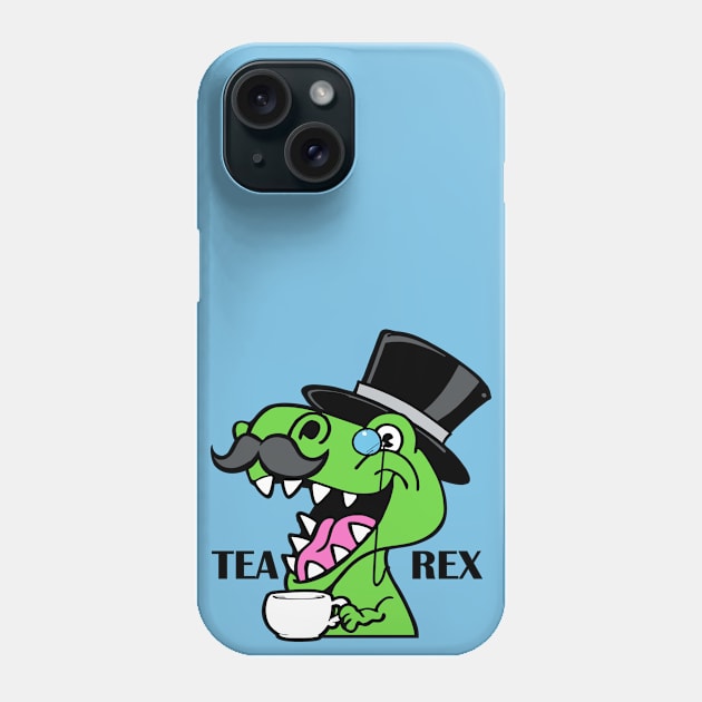 Tea Rex Phone Case by DavesTees