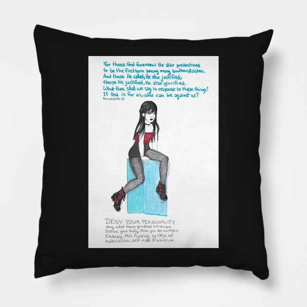 God is for you Pillow by FairytalesInBlk