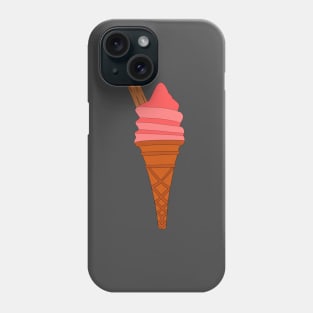 Strawberry Ice Cream Cone Phone Case