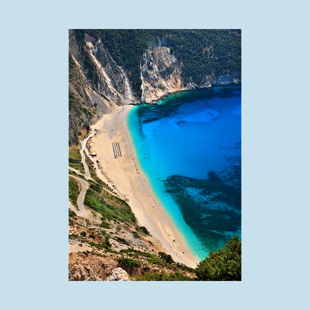 Myrtos beach & Casper the friendly ghost by Cretense72