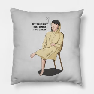 Man with raincoat Pillow