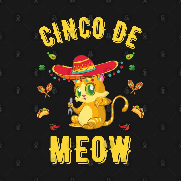 Cinco de meow cat lover , Funny cinco de meow by JustBeSatisfied