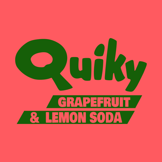 Quiky Grapefruit & Lemon Soda - Vintage Soda Pop Bottle Cap by Yesteeyear