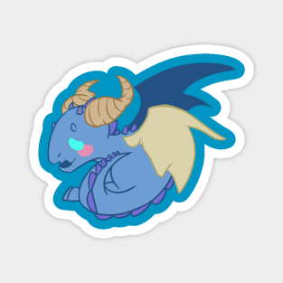 Chibi Crying Blue Dragon Magnet