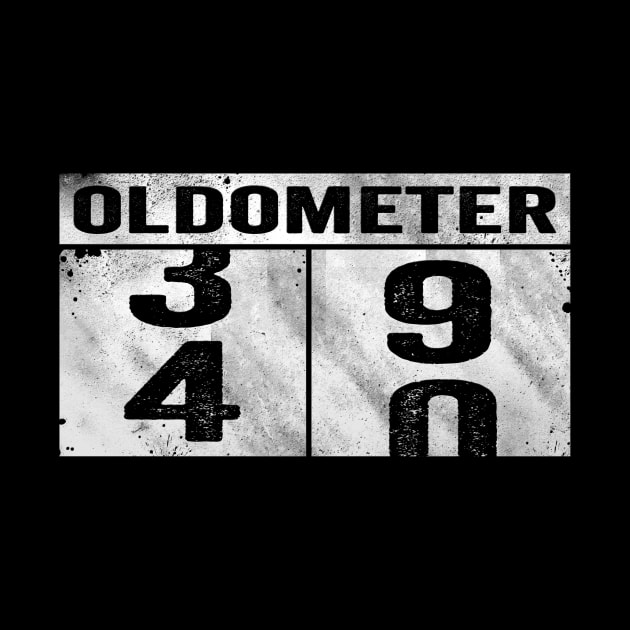 Oldometer 40th Birthday for Him and Her Gag Gift by Horisondesignz