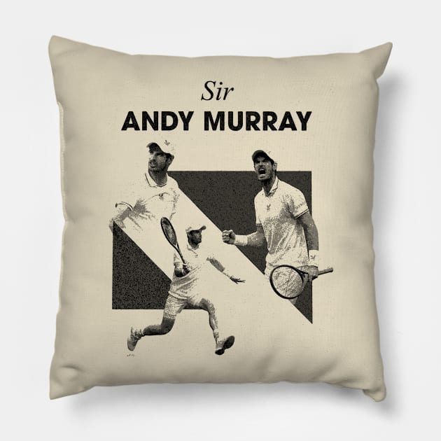 Andy Murray(British tennis player) Pillow by alesyacaitlin