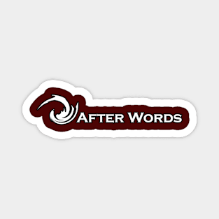 After Words White Logo Magnet