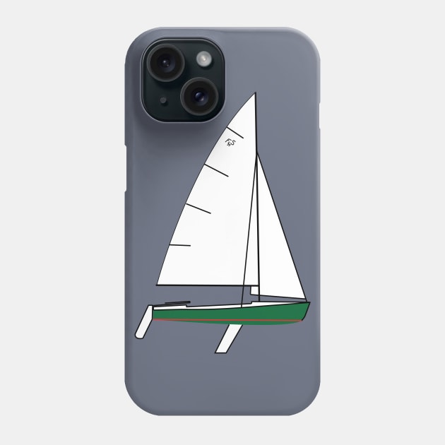 Flying Scot Sailboat Phone Case by CHBB