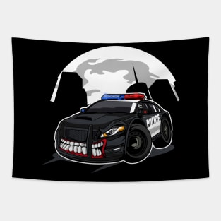 Police monster car Tapestry