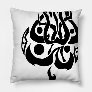 Tribal Ace of Spades Pillow