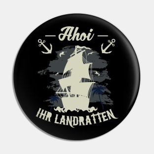 Ahoi Nordsee Design T-Shirt | Shirt für Nordsee Liebhaber Pin