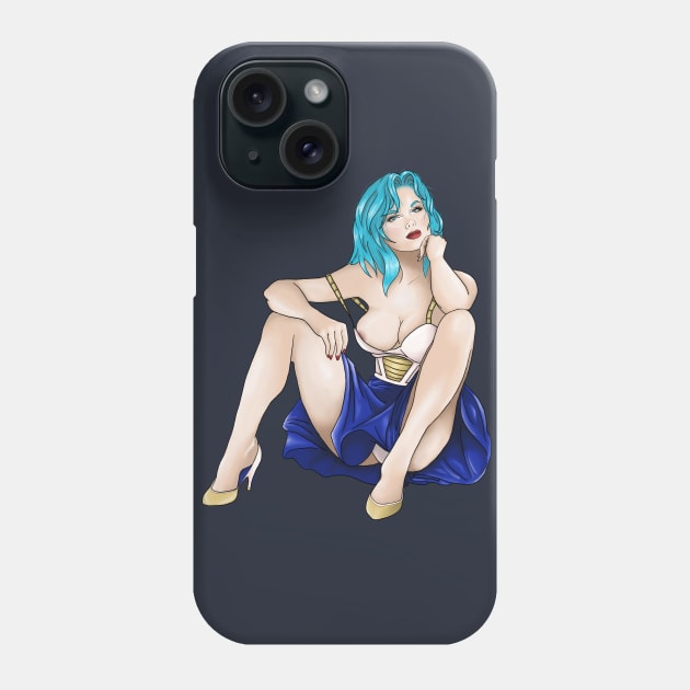 Bulma Pin Up Fan Art Phone Case by BearaArt