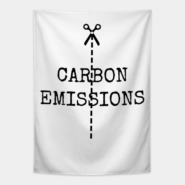 Cut Carbon Emissions Tapestry by wanungara