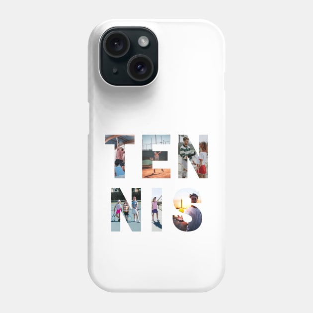 US Open Photographic Sunset Letters Tennis Phone Case by TopTennisMerch