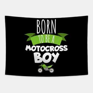 Motocross born to be a motocross boy Tapestry