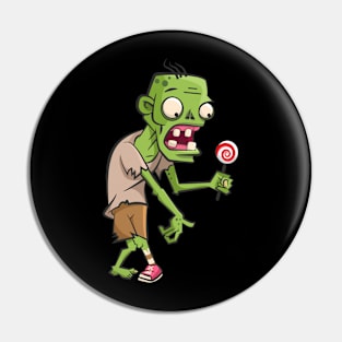 Zombie And Lollipop Pin