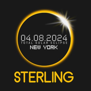 STERLING New York Total Solar Eclipse April 8 2024 New York T-Shirt