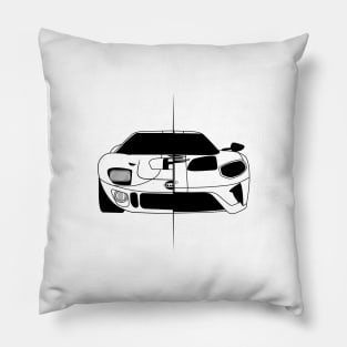 GT40 Black Outline Pillow