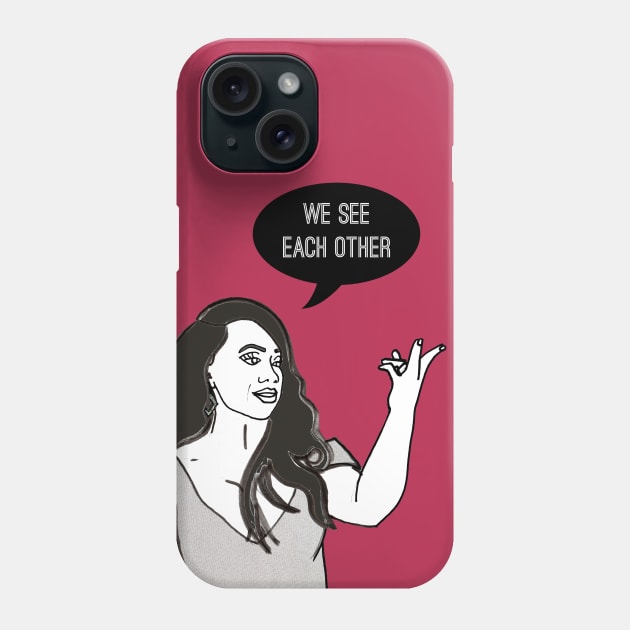 We See Each Other Phone Case by Katsillustration