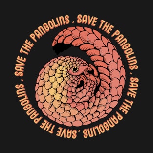 Save pangolins pink T-Shirt