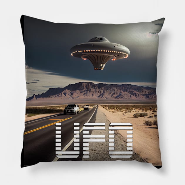 UFO Spotter Pillow by MarkColeImaging