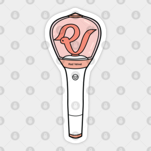 red velvet lightstick red velvet pegatina teepublic mx