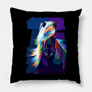 Animals Horse Pop Art Pillow