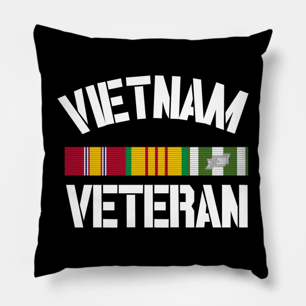 Vietnam Veteran Pride Service Ribbon Pillow by Revinct_Designs