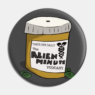 Alien Minute Pill Bottle Pin