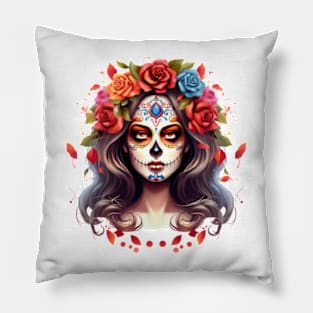 Day of the Dead Woman #5 Pillow