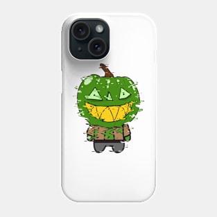 Green Zombie Pumpkin Man of Halloween Phone Case