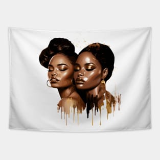 Melanin Sistas Drippin' Tapestry