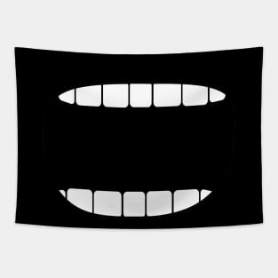 Funny  Tooth- mouth - Face Design Tapestry