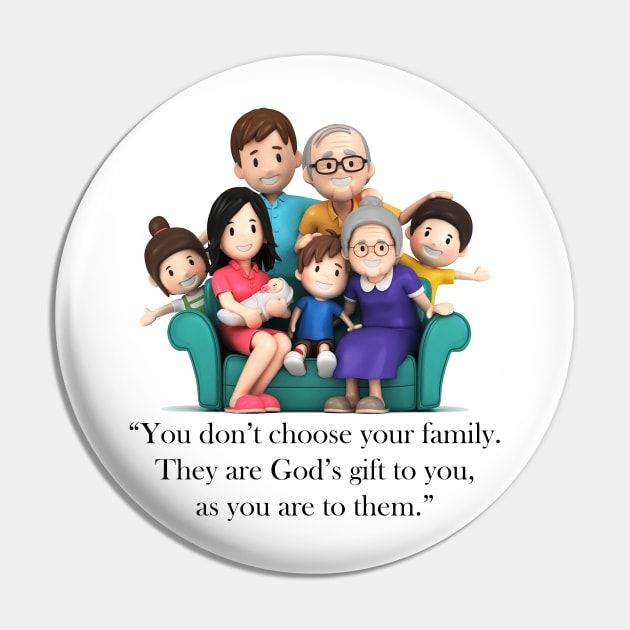 family Pin by ART&LINES