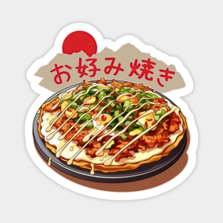 Okonomiyaki | Japanese cuisine | Traditional Food Magnet