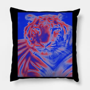 White Tiger from India - Red colour Pillow