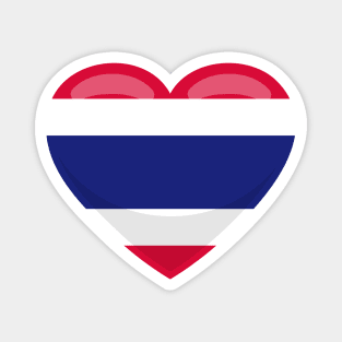 Thailand Flag Heart Magnet