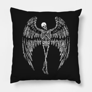 Winged Skeleton Pillow