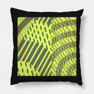 Abstract tropical greens Pillow