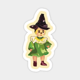 Cute little Scarecrow doll from Wizard of Oz Magnet