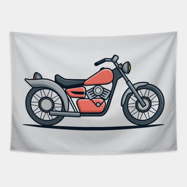 Vintage Motorcycle Tapestry by lanaxxart