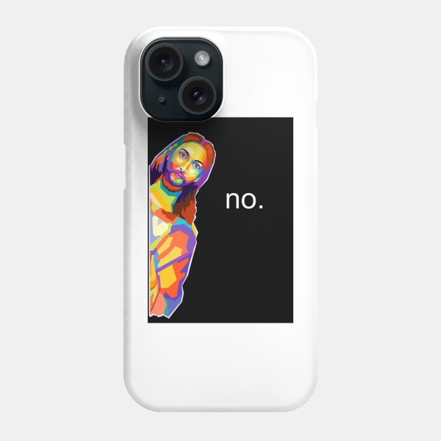 Jesus No Meme Pop Art Phone Case by Zet Art