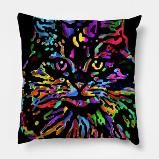 Cat of Color Pillow