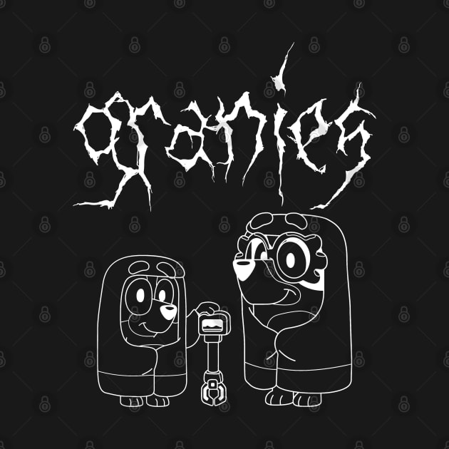 Death Metal Bluey Grannies Rita & Janet by LEMESGAKPROVE