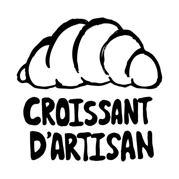 Croissant t shirt by DoodeeVideo