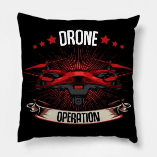 Drone - Drone Operation - Cool Quadcopter Drones Pilot Pillow