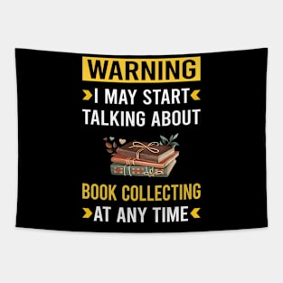 Warning Book Collecting Books Bibliophile Tapestry