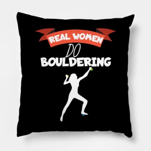 Real women do bouldering Pillow