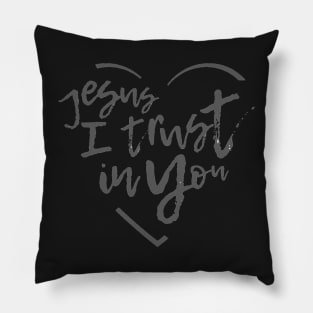 Jesus I Trust In You Heart - St Faustina Pillow