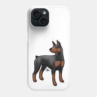 Doberman - Doberman Pinscher - Black and Red Phone Case